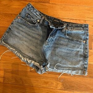 Wild Fable Blue Jean Shorts Distressed Cut-Off
